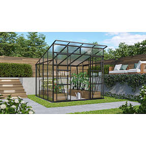 Vitavia Freya 7600 drivhus inkl. sokkel - sort