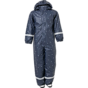 Basecamp børne regn heldragt str. 116 - blå