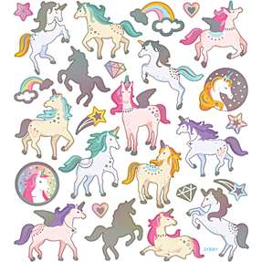 Klistermærker - Enhjørninger
