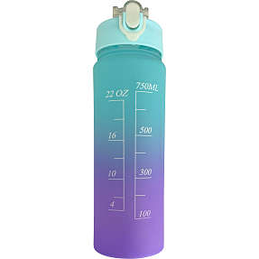 Motivationsflaske - turkis/lilla (700ml)