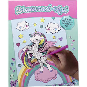 Diamond Art bog - Rainbow Unicorn