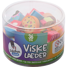 Danpen junior viskelæder 36-pak