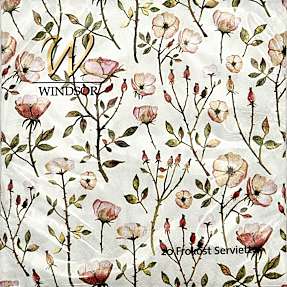 Windsor mønstrede servietter 33x33 cm 20-pak