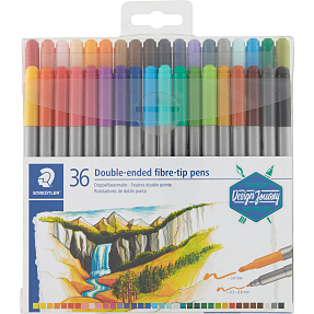 Staedtler duo tusser. 36 pak ass.
