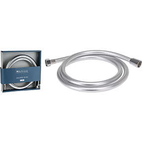 Bruseslange 150 cm - mat sølvfarvet