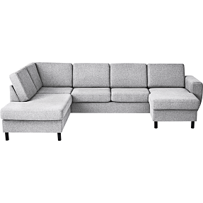 Rom Nordic højrevendt U-sofa - lysegrå