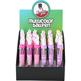Danpen junior 10-i-1 kuglepen – flere varianter - assorteret