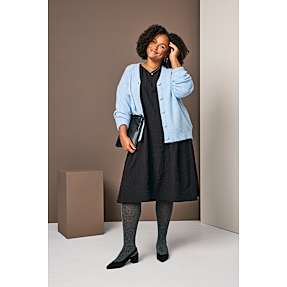 VRS dame cardigan str. 50 - blå