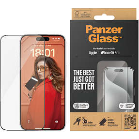 PanzerGlass skærmbeskyttelse iPhone 15 Pro
