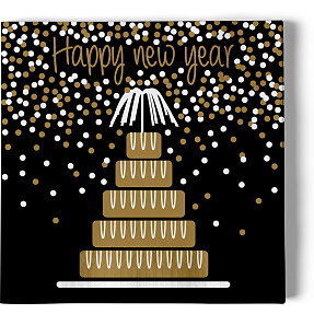 Nytårsservietter - kransekage