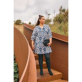 VRS dame tunika str. 50 - blå