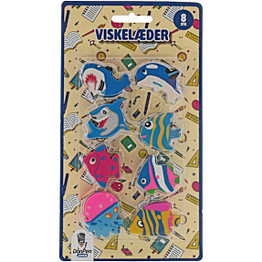 Danpen Junior viskelæder - havmotiver
