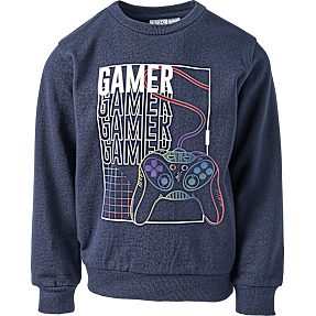 VRS børne sweatbluse str. 98/104 - blå