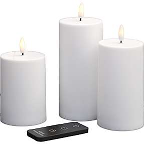 Windsor LED 3 bloklys udendørs Ø7xH:10 -12,5-15 cm - hvid