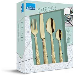 Amefa felicity bestiksæt 24 dele - champagne