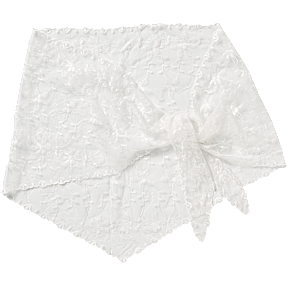 CBYH dame blonde tørklæde str. 155x45 cm - hvid