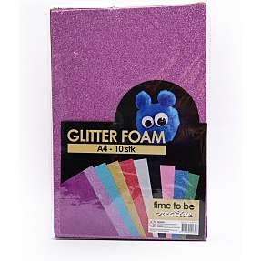 Glitter Foam A4 10 stk.