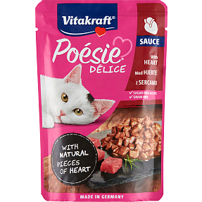 Vådfoder i sovs m. hjerte