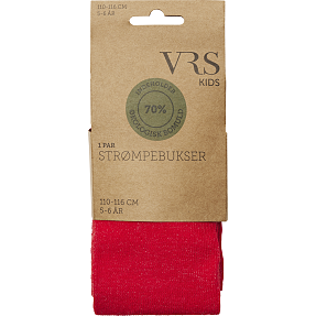VRS børne strømpebukser str. 7-8 år - rød