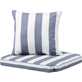 Rosenborg classic hyndesæt stol - grå/hvide striber