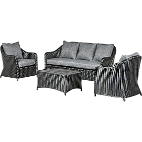 2-Connect Albany loungesæt - sort