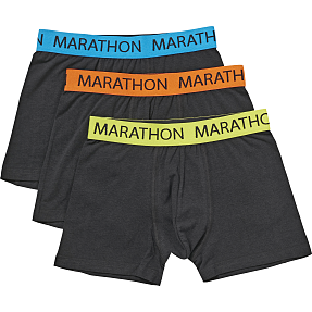 Marathon teen 3-pak boxershorts str. 10-12 år - sort