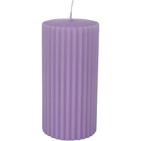 Windsor rillet bloklys 5,8x12 cm - lilla