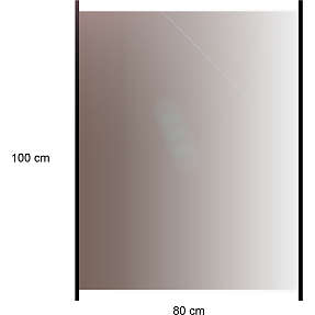 Nordic glashavehegn med aluliste - røgfarvet