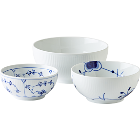 Royal Copenhagen Riflet skåle (47/73/110 cl)