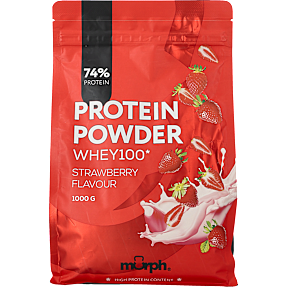 Proteinpulver m. jordbærsmag