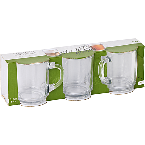 Kaffe/te glas 240 ml - 3 stk.