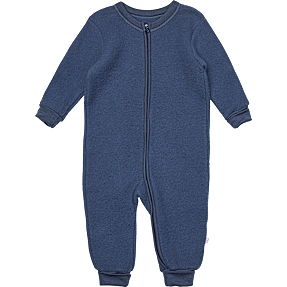 808 baby uld heldragt str. 80 - blå