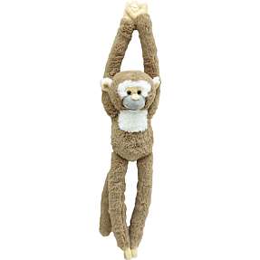 My Soft Friend hængende abe bamse 50 cm - brun