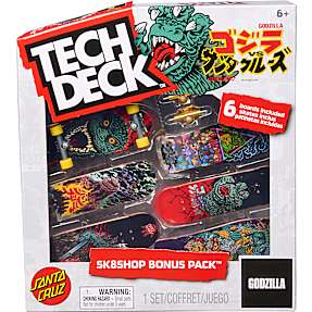 Tech Deck Godzilla sk8shop bonus pack 6 stk