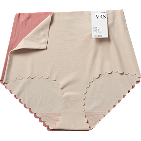 VRS dame 2-pak maxi str. XL/2XL- beige/rosa