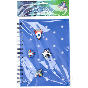 Danpen Junior charms notesbog - blå