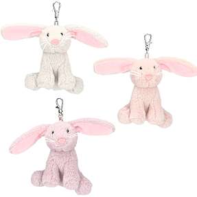 Princess Mimi plysnøglering kanin – flere varianter - assorteret