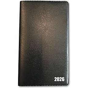 Kalender 2026 - sort kunstlæder