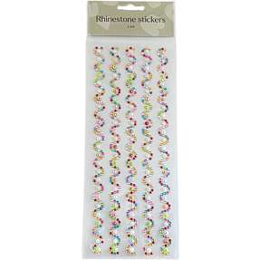 Rhinsten klistermærker - flere varianter - assorteret