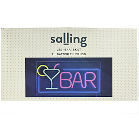 Salling bar skilt med LED