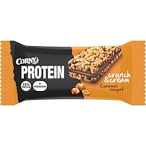 Proteinbar m. karamel- og nougat