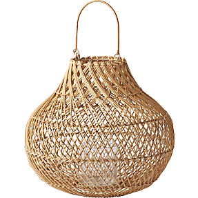 Lanterne flet 34x30 cm - natur