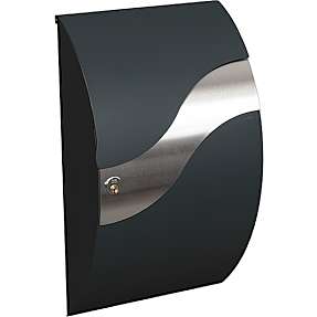 ME-FA postkasse model Wave 630 - sort/antracit
