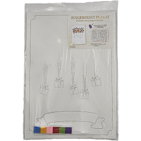 Salling fingeraftryk plakat m. stempelpude - gaver