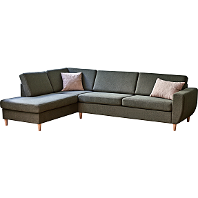 Rom Nordic venstrevendt open-end sofa - grøn