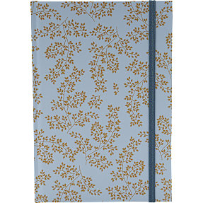 Danpen notesbog A5 - botanisk/blå