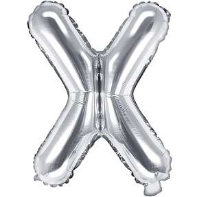 Folieballon "X" 33 cm - flere varianter - assorteret