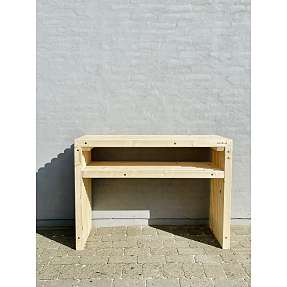 Kabeltromlen grillbord af traller m. topplade - Træ