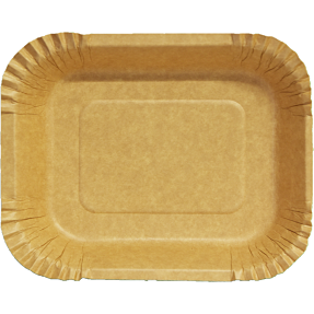 Salling dyb paptallerkener 16x19 cm 10-pak - kraft