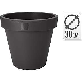 Karlstad plastikkrukke - antracite - Ø: 30 cm
